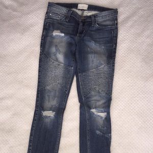 Buckle: Gilded Intent Moto Skinny Jeans